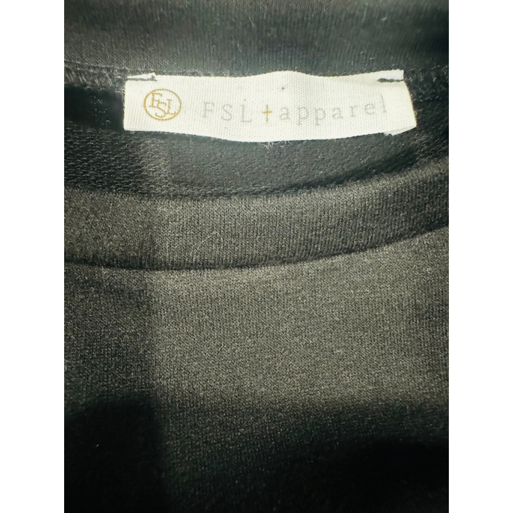 FSL Apparel Black Wrap Midi Dress - Elegant and Comfortable Size S - Picture 7 of 8